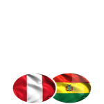 Icono de las Banderas de Perú y Bolivia juntas.
