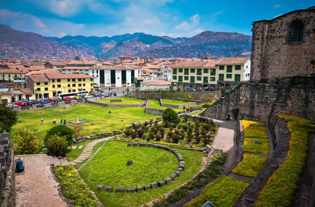 vista panorámica de la ciudad del cusco desde Qorikancha